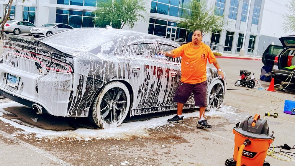 A Charger, buried in foam by 3 In One LLC, Las Vegas